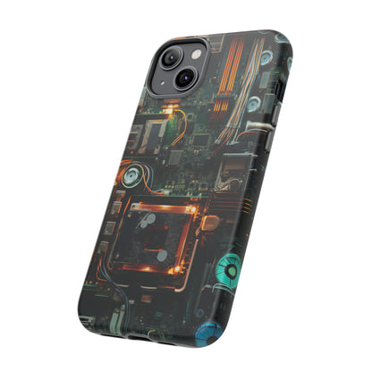 Circuit Board Themed Tough Phone Case