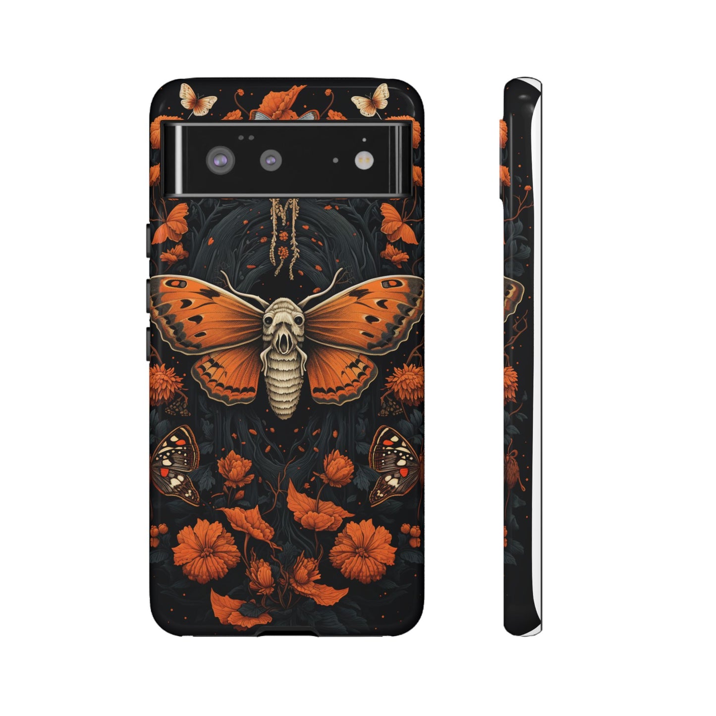 Eerie Elegance Halloween Goth Moth Phone Cover