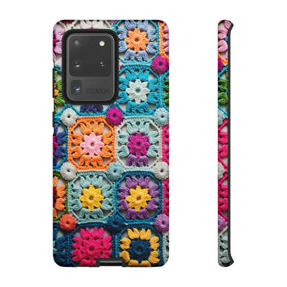 Vintage Crochet Blanket Look Phone Case