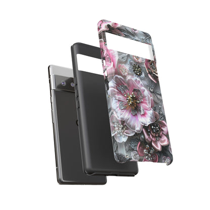 Coquette Aesthetic Floral Art iPhone 15 Case