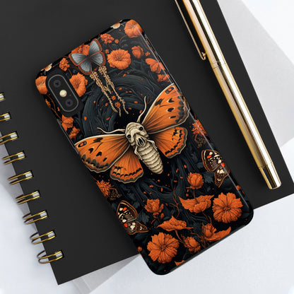 Eerie Elegance: Halloween Goth Moth Apple Phone Case | Dark Enchantment iPhone Case