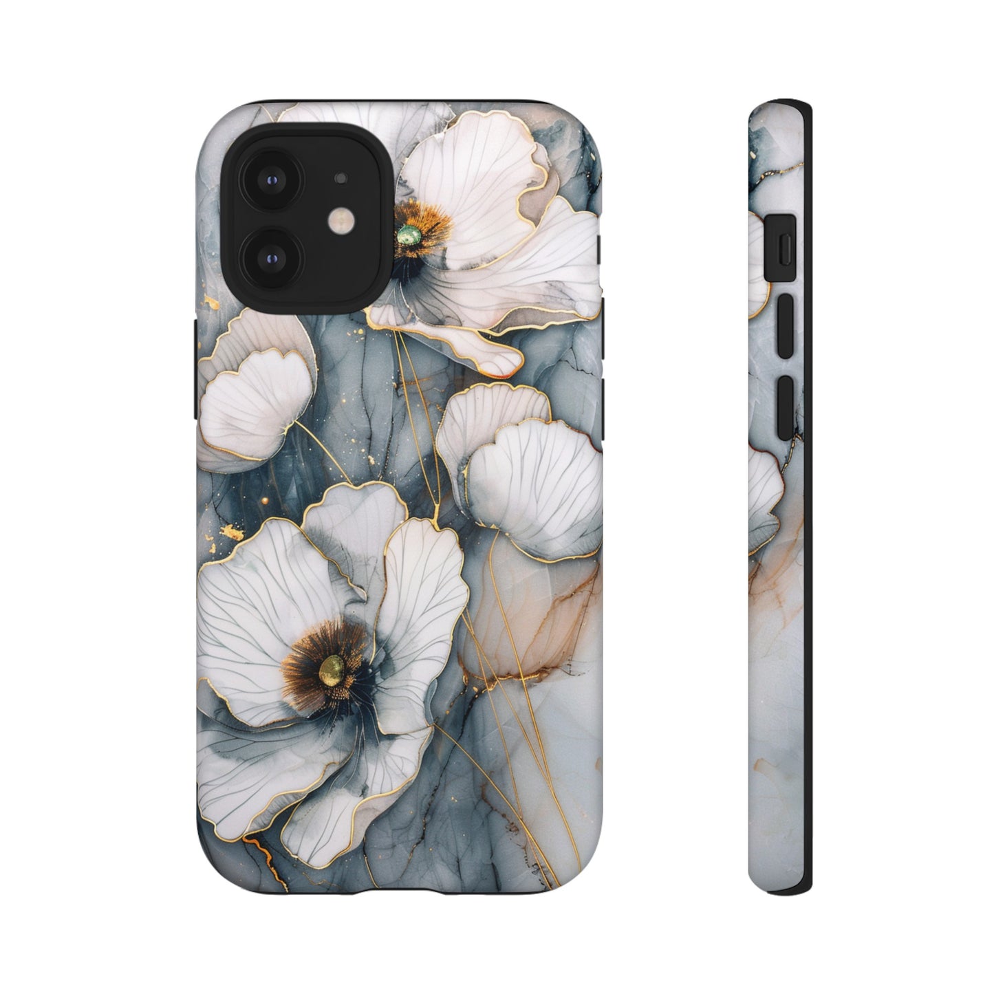 Flowers and Gold Phone Case