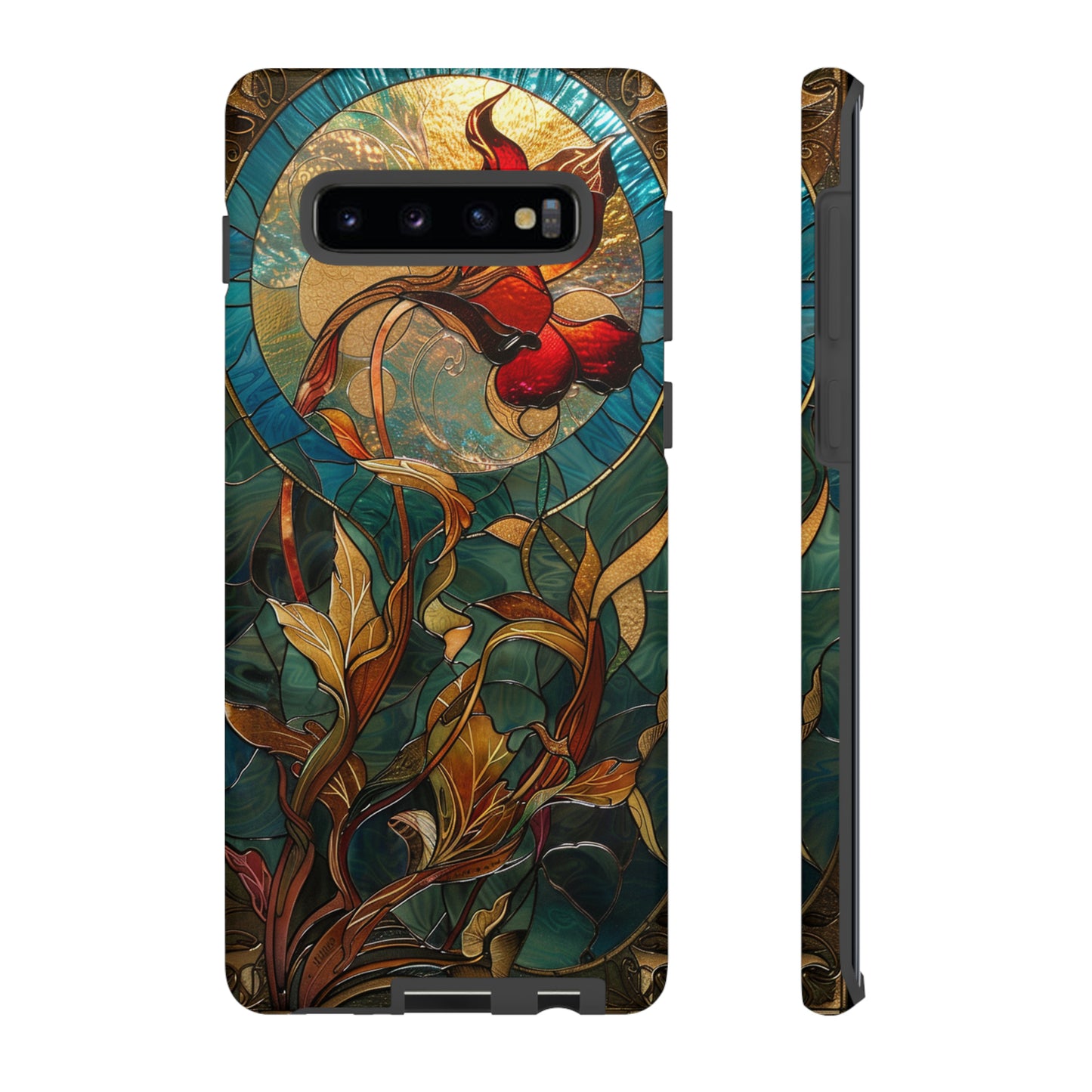 Art Nouveau Floral Full Moon Phone Case