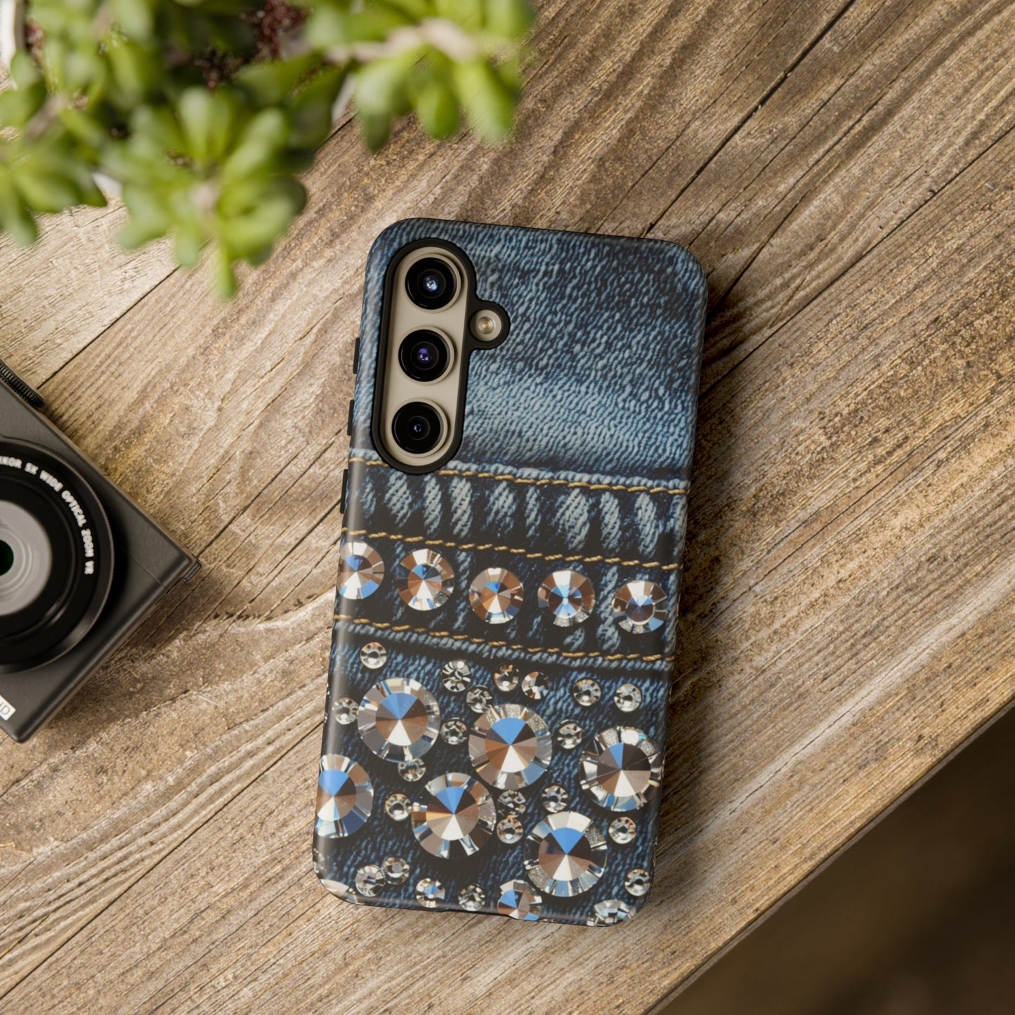 Blue Jean Queen Rhinestone Bling Phone Case