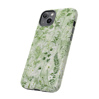 Floral Sage Green Wildflower Phone Case