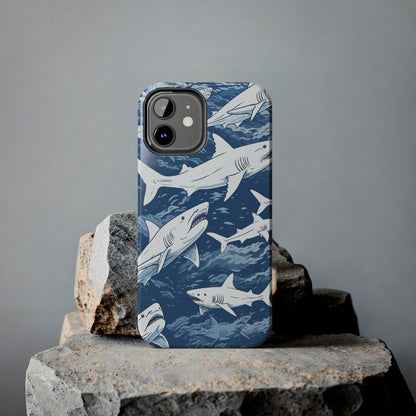 Shark Design: Dive into the Depths with an Aquatic Adventure iPhone Case