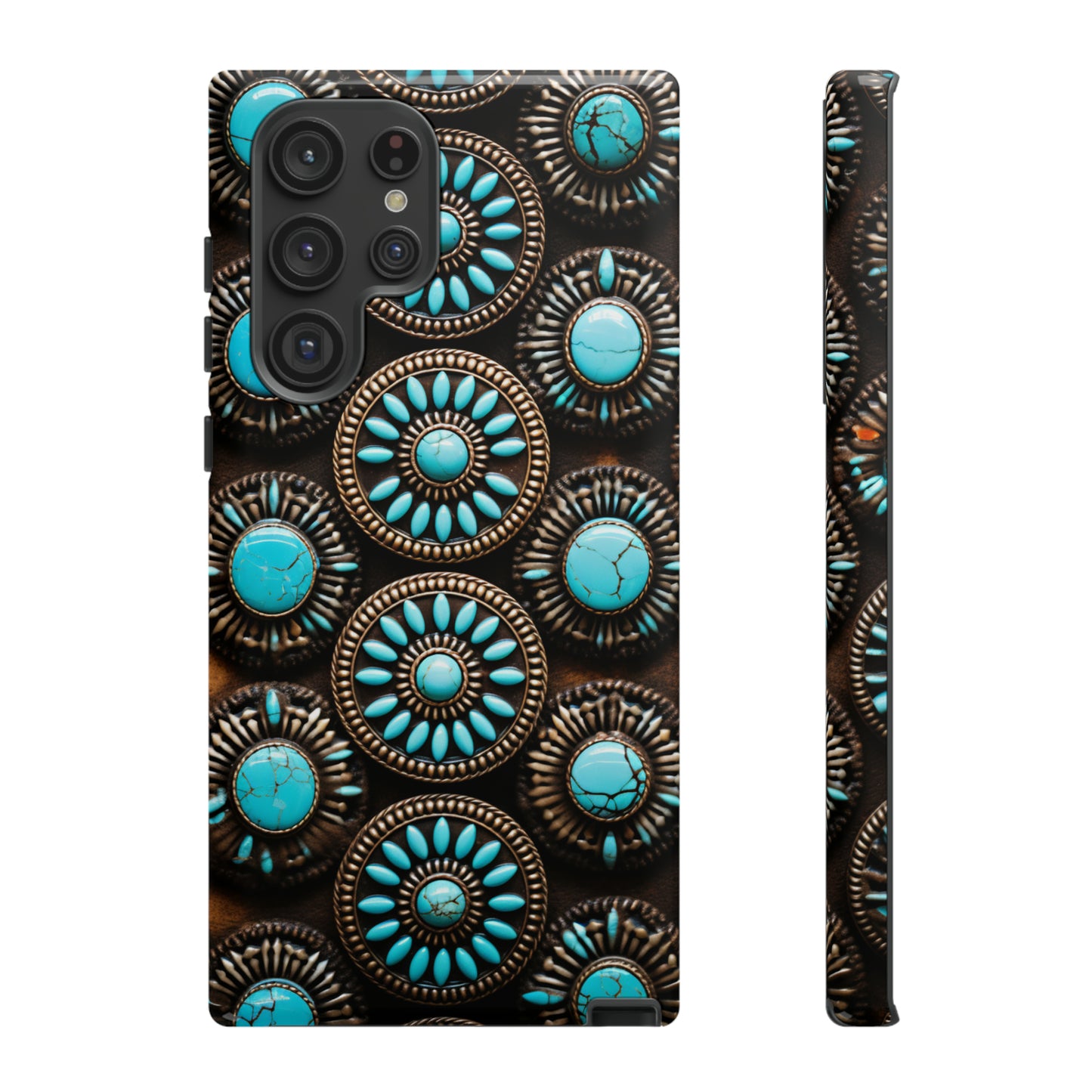 Vintage Navajo Native American Turquoise Concho Phone Case