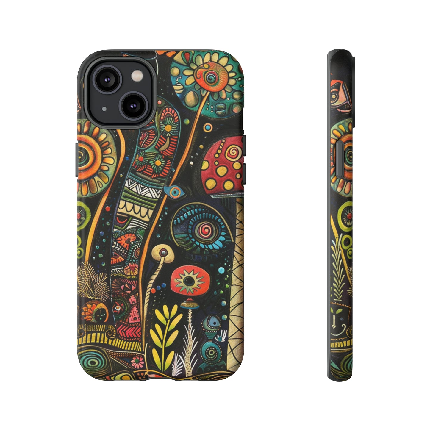 Retro 1960s Psychedelic Flowers Phone Case