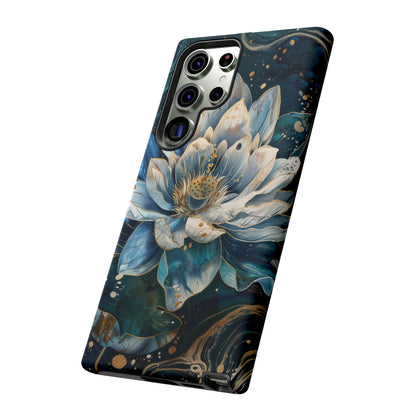 Zen Stained Glass Lotus Floral Design Phone Case