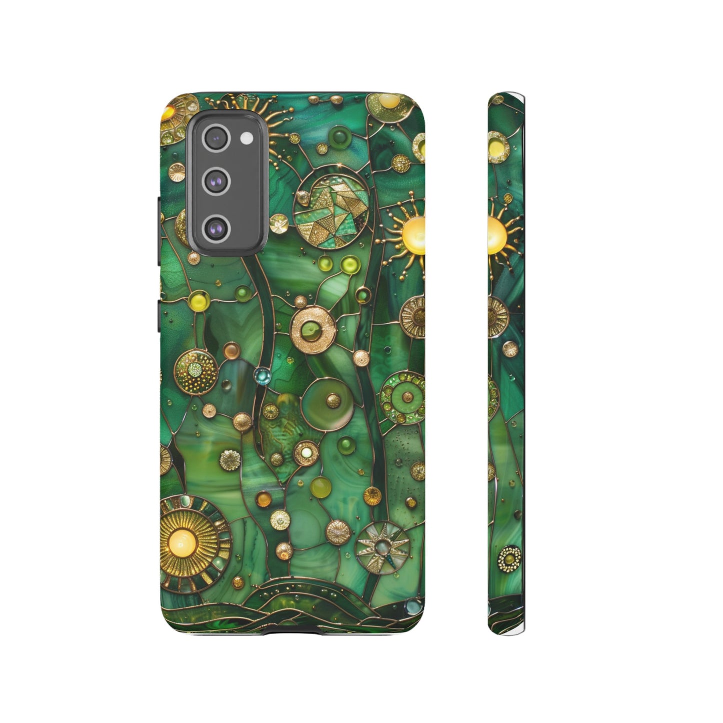 Green Celestial Stained Glass Mosaic Phone Case