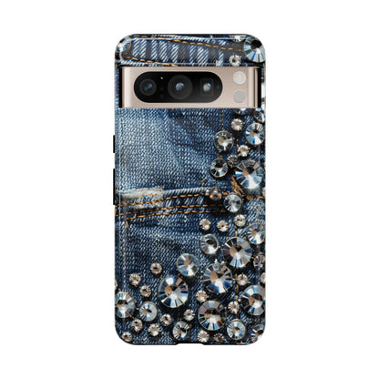 Blue Jean Queen Rhinestone Bling Phone Case