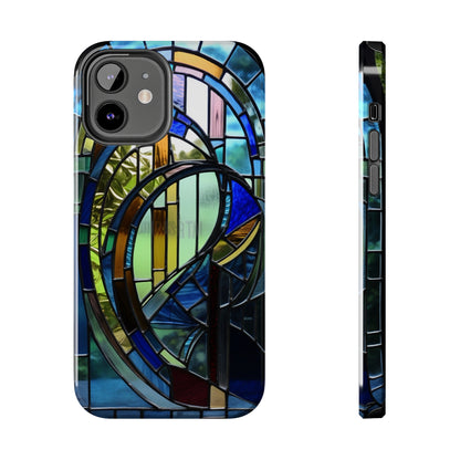 Stained Glass Floral: Art Deco Delight | Boho Chic Tough Case for iPhone & Samsung Galaxy Models