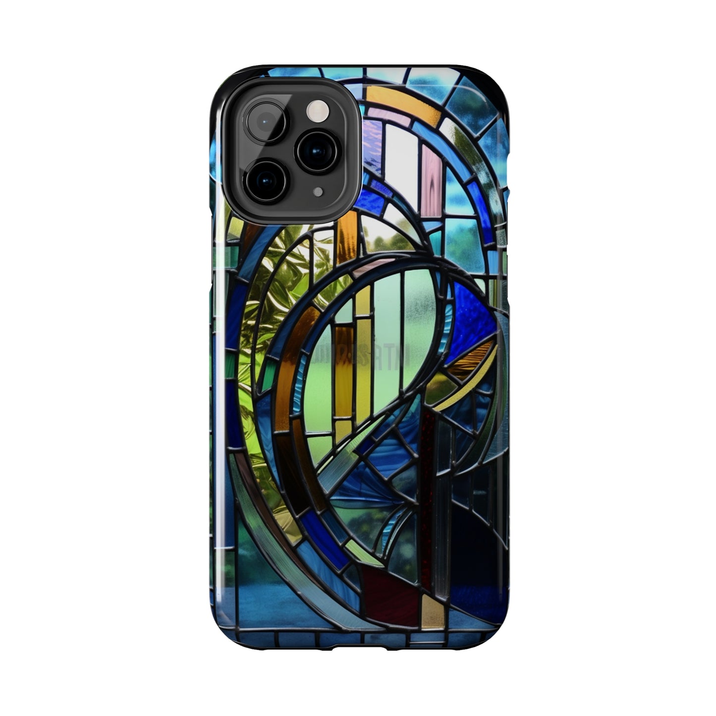 Stained Glass Floral: Art Deco Delight | Boho Chic Tough Case for iPhone & Samsung Galaxy Models