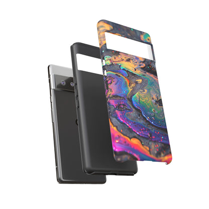 Opalescent Marbled Holographic Print Phone Case