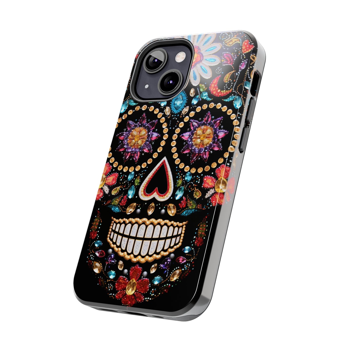 Sugar Skull iPhone Case | Dia de los Muertos Design for Apple iPhone | Halloween Aesthetic