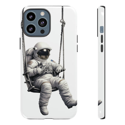 Astronaut on a Swing Phone Case