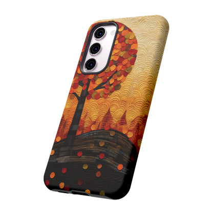 Autumn iPhone Case, Forest Embroidered Style Phone Case