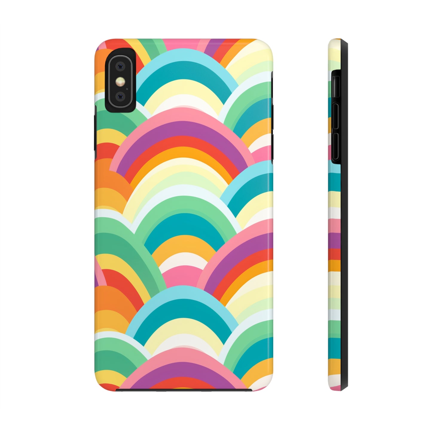 Rainbow Tough iPhone Case | Embrace Vibrant Style and Reliable Protection