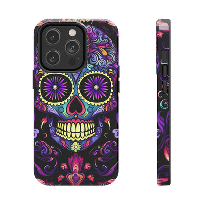 Sugar Skull iPhone Case | Dia de los Muertos Tough Case for iPhone 11, 12, 13