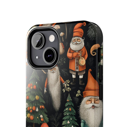 Vintage Santa Magic Mushroom Christmas Phone Case