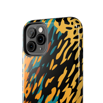 Luxury Leopard & Retro Magic Zebra: The Ultimate Wild Duo iPhone Case