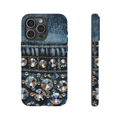 Blue Jean Queen Rhinestone Bling Phone Case