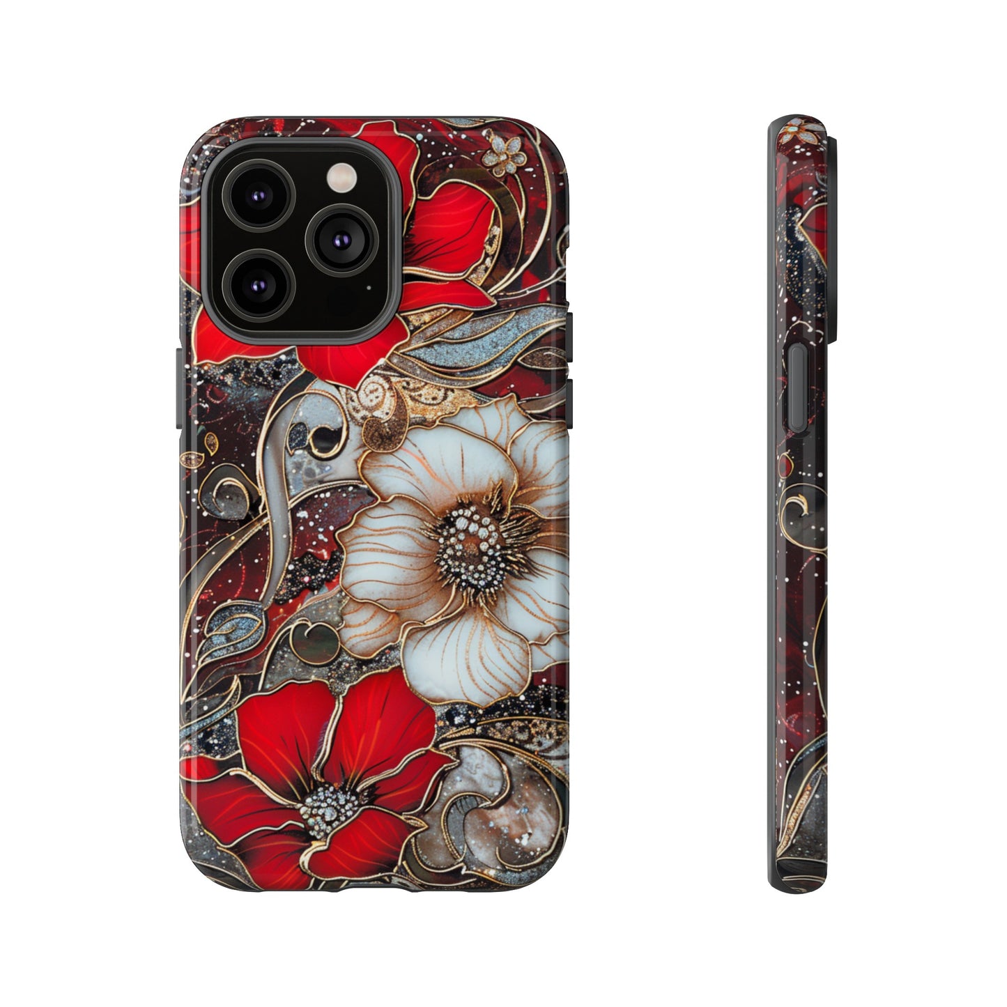 Stained Glass Floral Paisley Explosion Phone Case