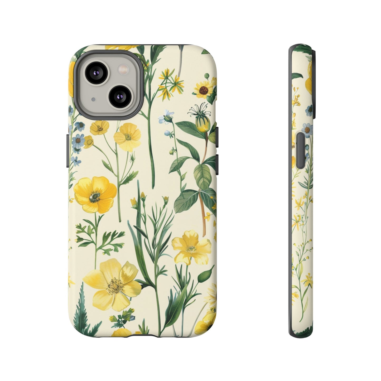 Floral Sage Yellow Wildflower Phone Case