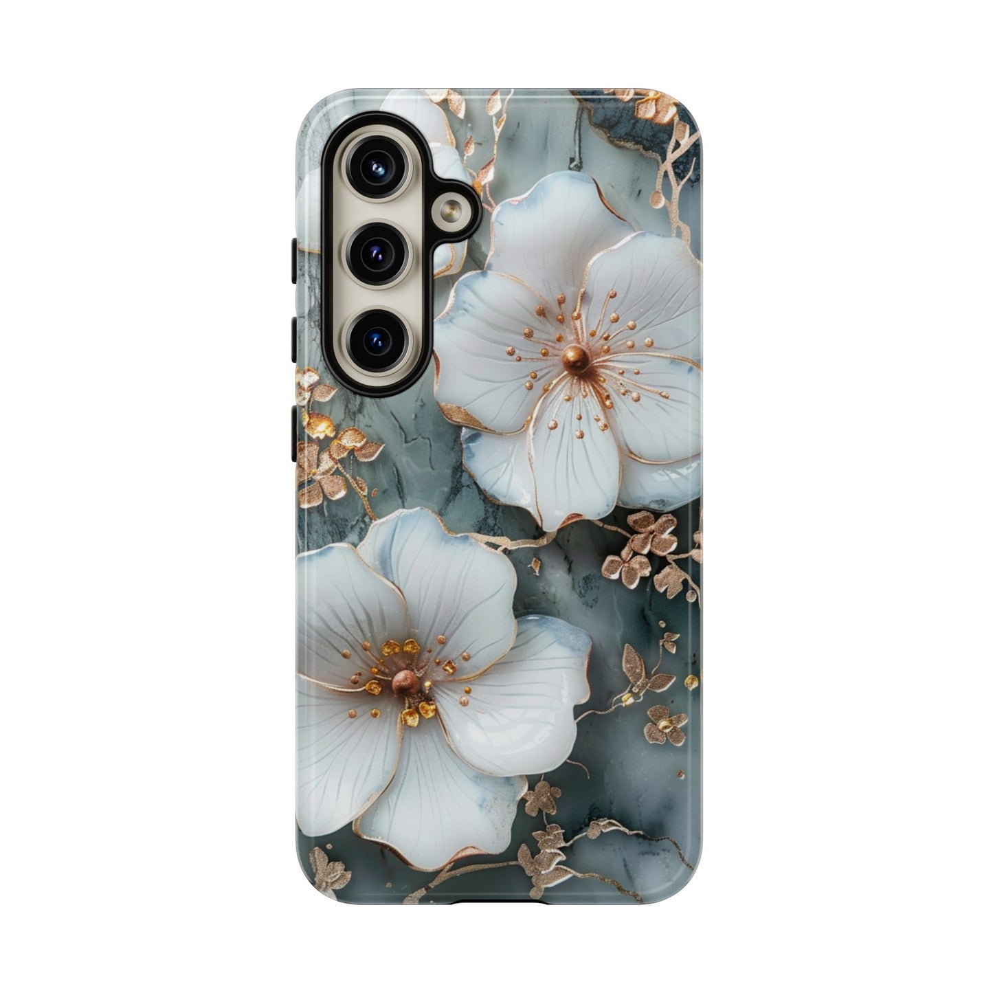 Floral aesthetic watercolor phone case for Samsung Galaxy S24 case