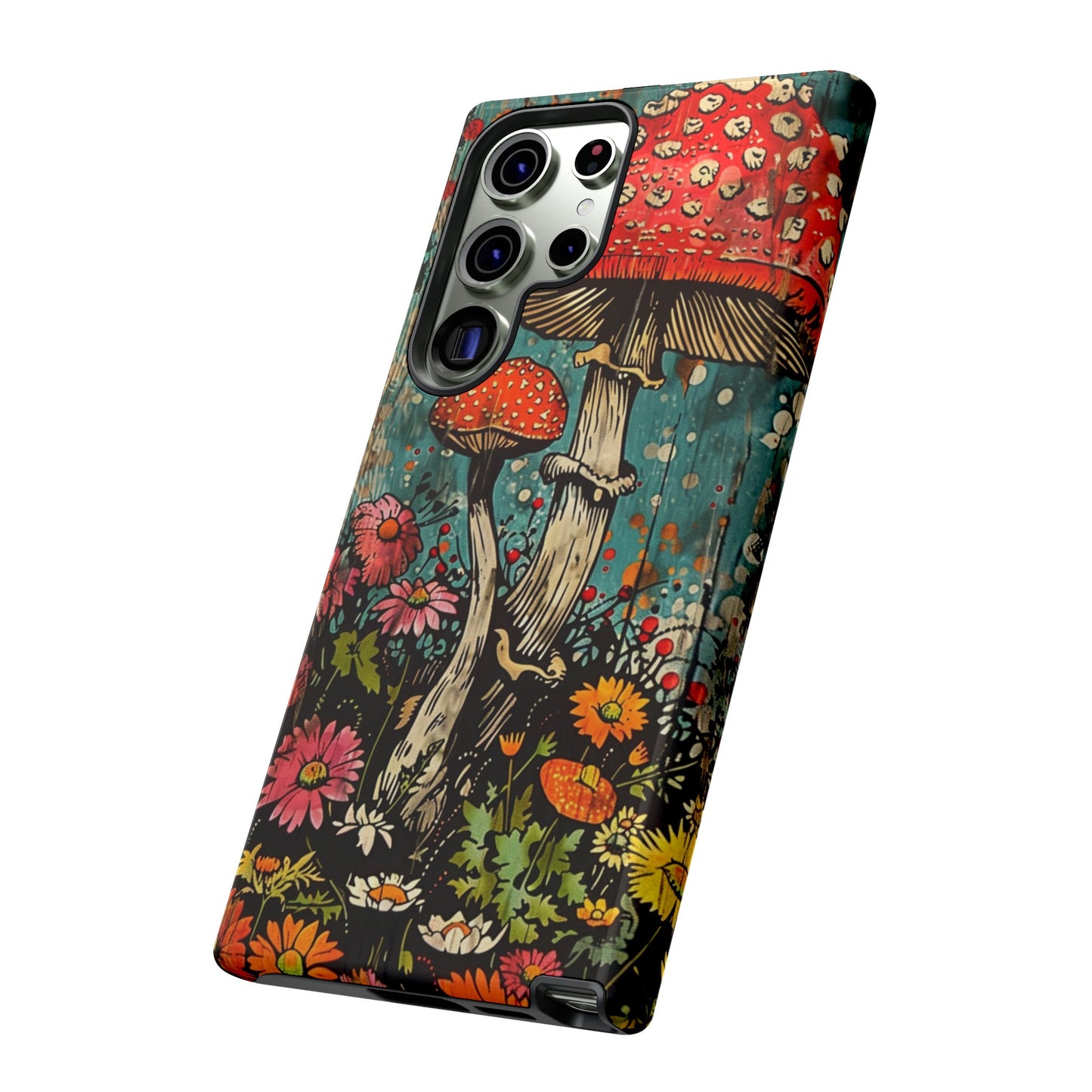 Trippy Magic Mushroom Retro Art Phone Case