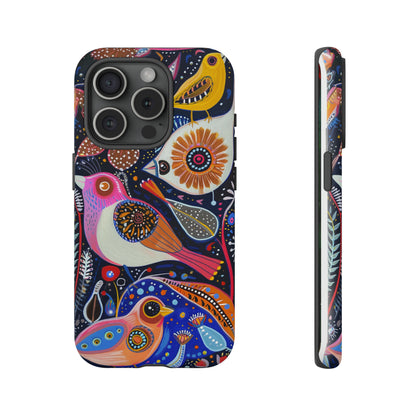 Mexican Style Bird Painting Phone Case