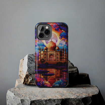 Taj Mahal Silhouette iPhone Case | Royal Elegance for Models 11 through 14 Pro Max