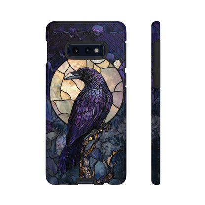 Stained glass spooky moon phone cover for Samsung Galaxy S24