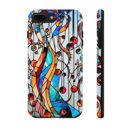 Golden Era Elegance: Art Deco Stained Glass iPhone Case | Vintage Glamour in Modern Protection