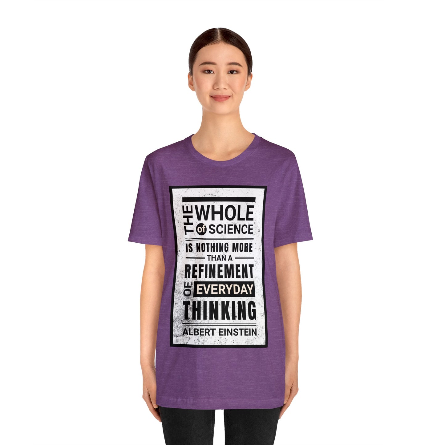Albert Einstein T-shirt Quote Tee - Unisex Cotton Shirt with Inspirational Science Message
