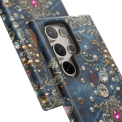 Blue Jean Queen Rhinestone Bling Phone Case