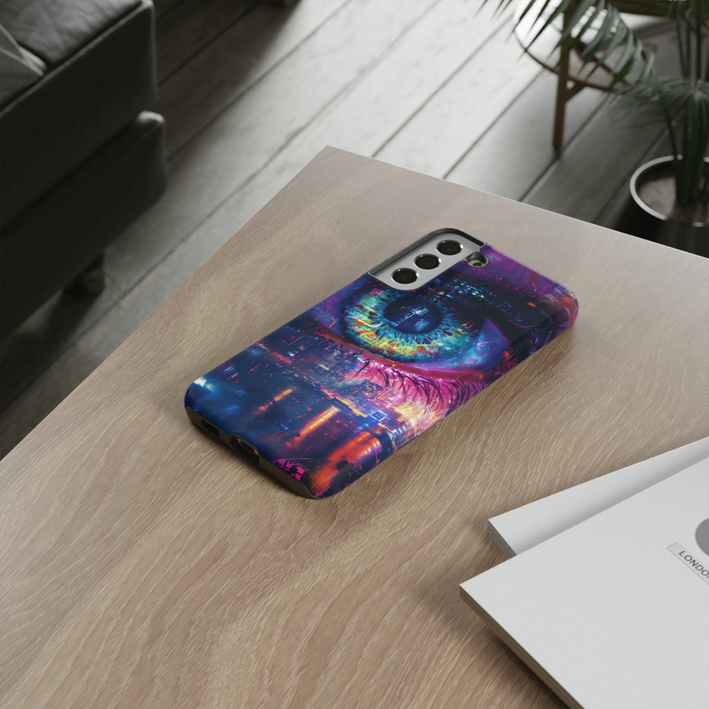 Eye of the Beholder Cyberpunk Art Phone Case