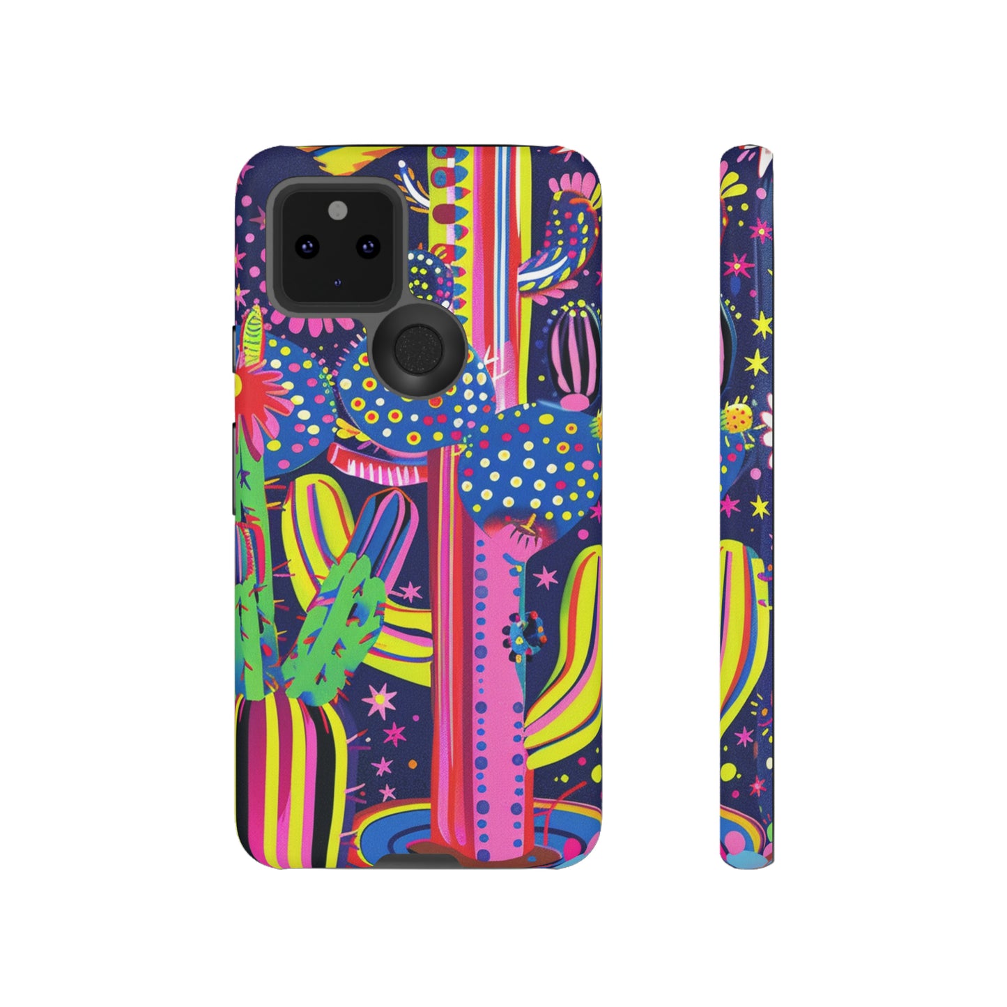 Retro 1960s Psychedelic Cactus Flowers Phone Case