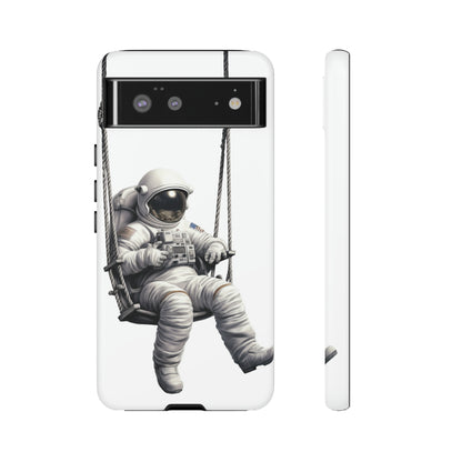 Astronaut on a Swing Phone Case