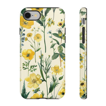 Floral Sage Yellow Wildflower Phone Case