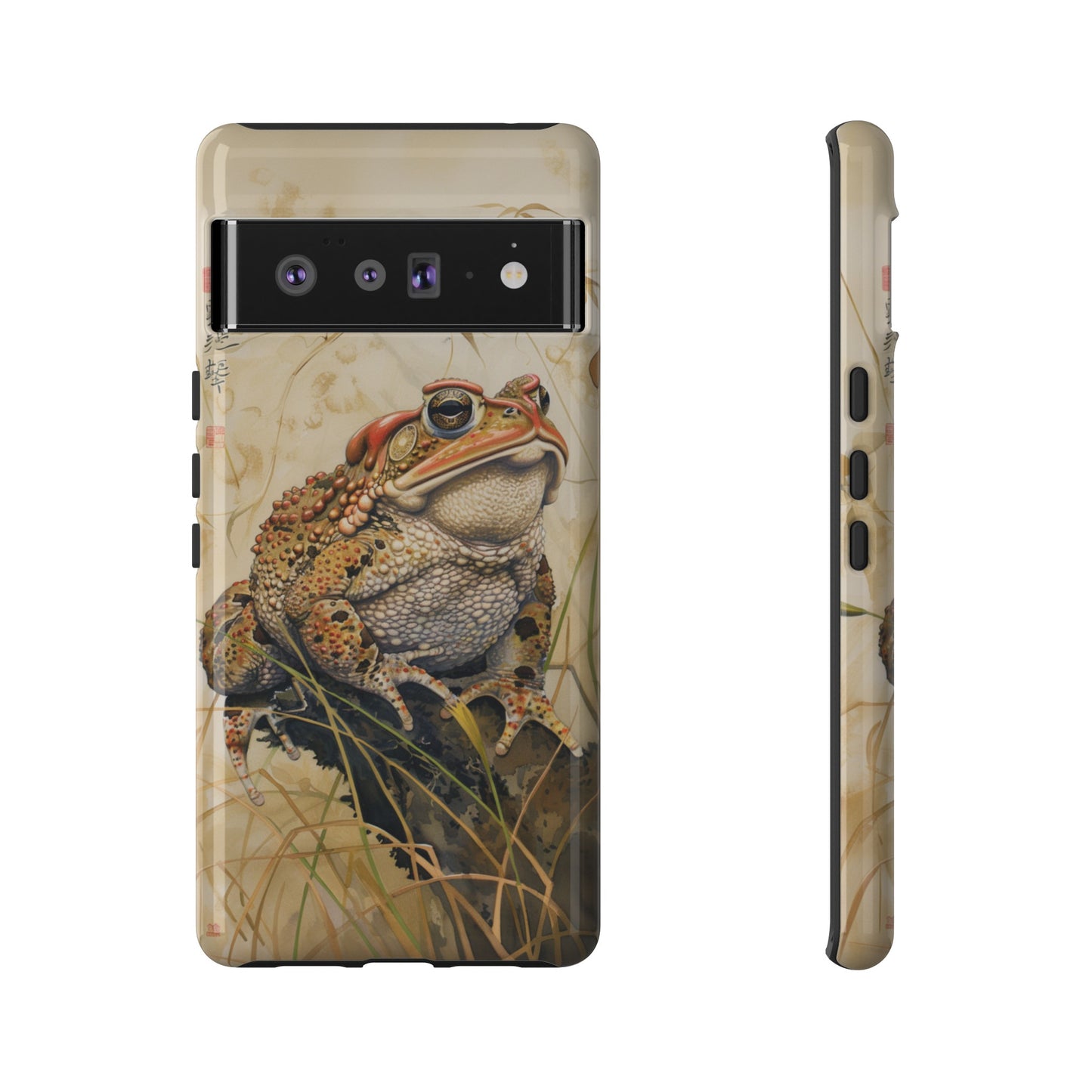 Toad on a Branch Japanese Style Art Painting Phone Case