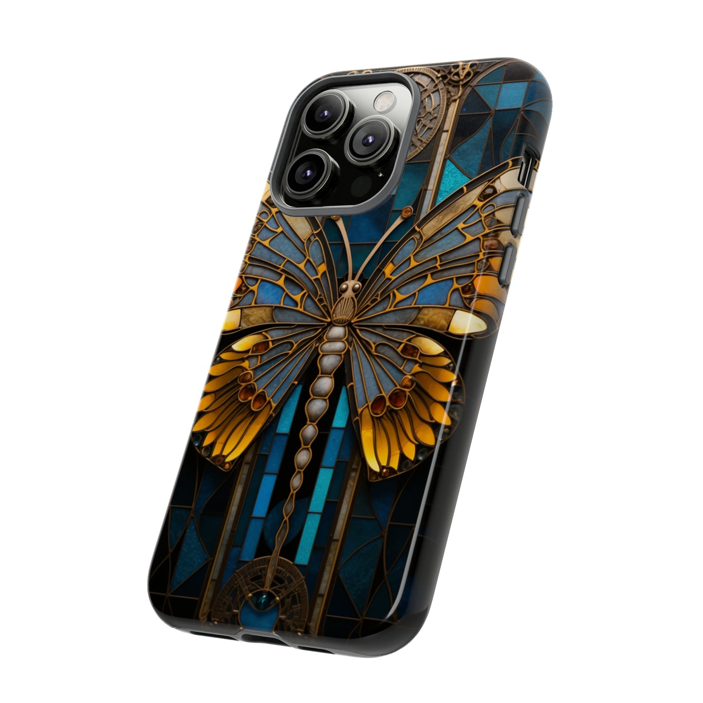 Stained Glass iPhone Butterfly Floral Aesthetic Art Nouveau