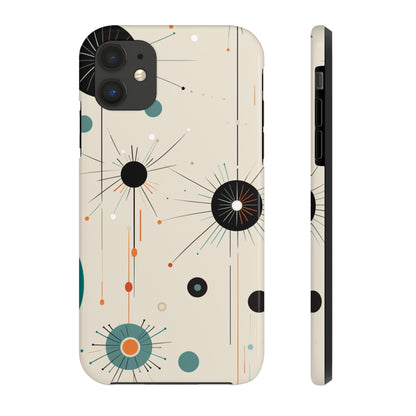 Mid-Century Atomic Age Tough iPhone Case | Retro Phone Cover