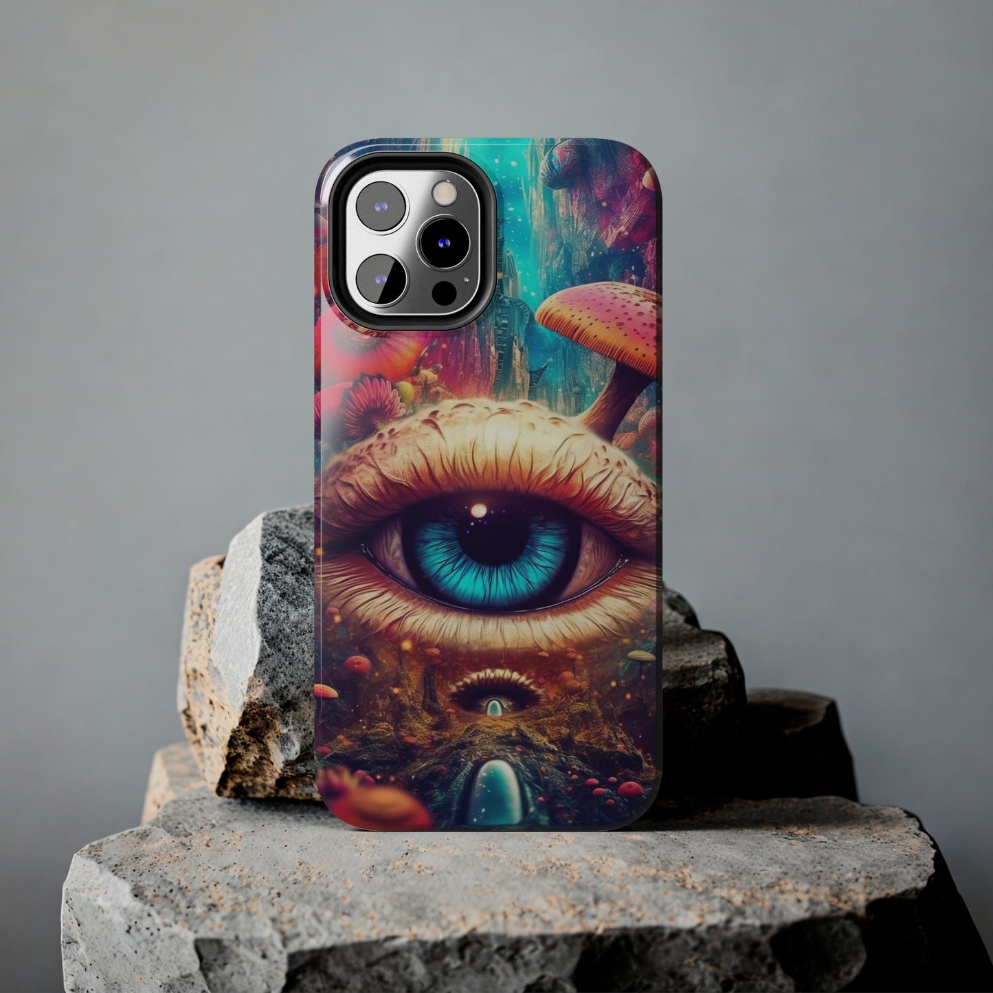 Eye of the Mushroom Psychedelic Art iPhone Case | Embrace the Trippy Enigma