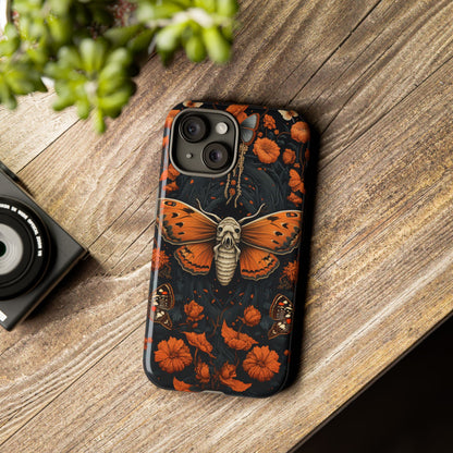 Eerie Elegance Halloween Goth Moth Phone Cover