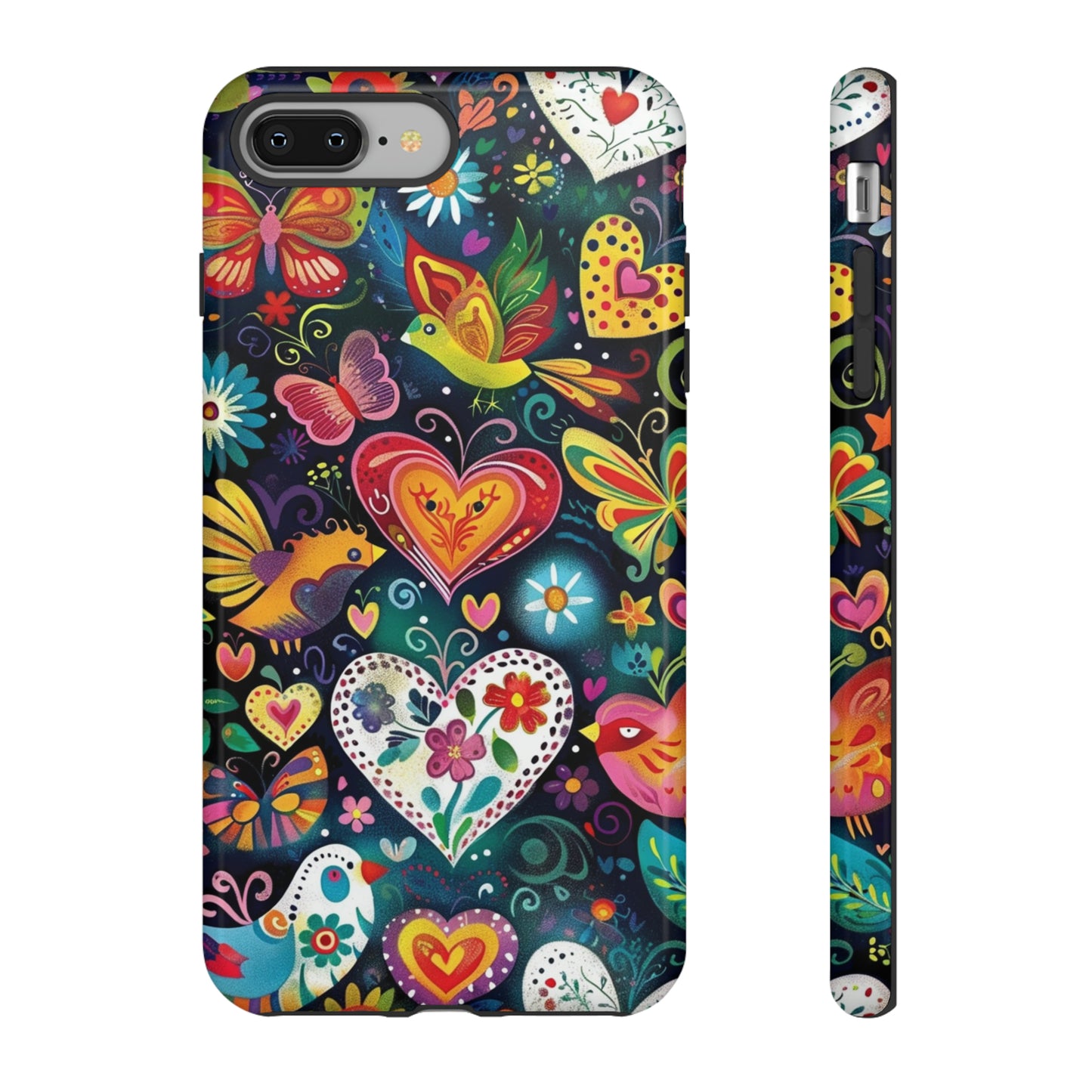 Floral Butterfly Magic Hearts Phone Case