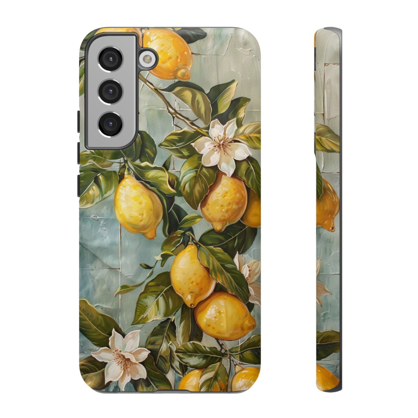 Mediterranean Lemon Tile Oil Painting iPhone 13 Case