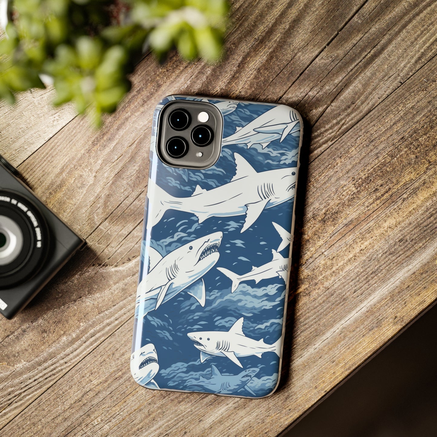 Shark Design: Dive into the Depths with an Aquatic Adventure iPhone Case