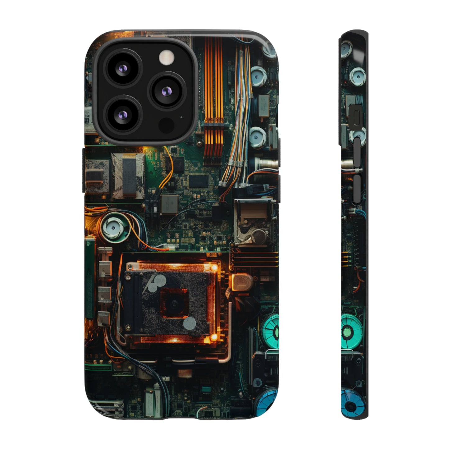 Circuit Board Themed Tough Phone Case