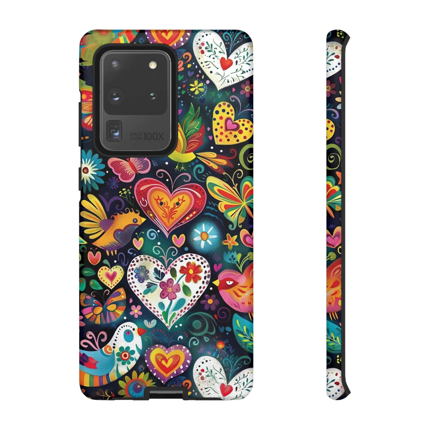 Floral Butterfly Magic Hearts Phone Case